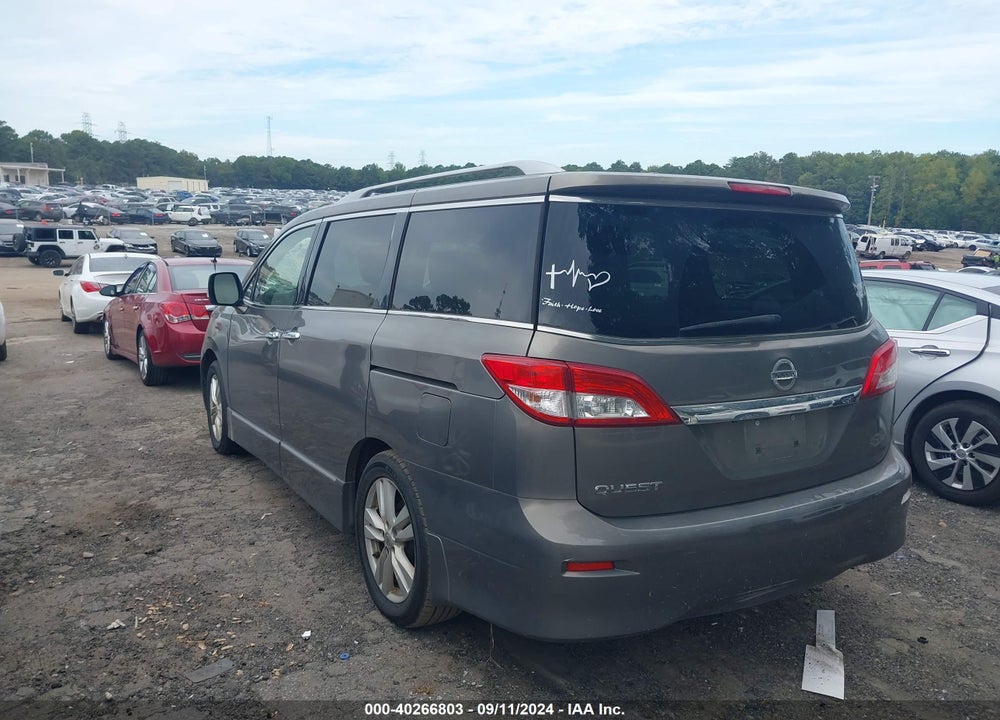 2014 NISSAN QUEST SL VIN: JN8AE2KP4E9107880