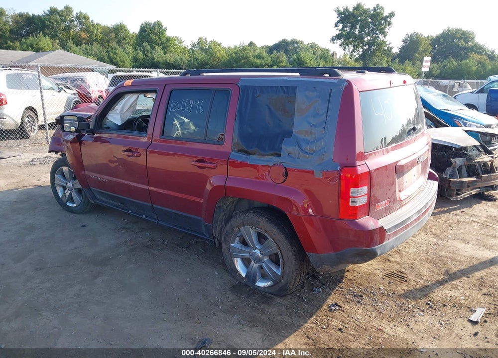 2016 JEEP PATRIOT LATITUDE VIN: 1C4NJPFB1GD537872