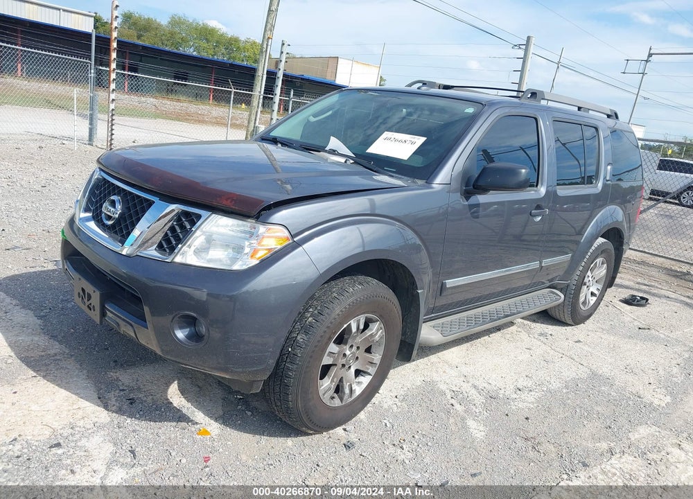 2012 NISSAN PATHFINDER SILVER VIN: 5N1AR1NB6CC600949