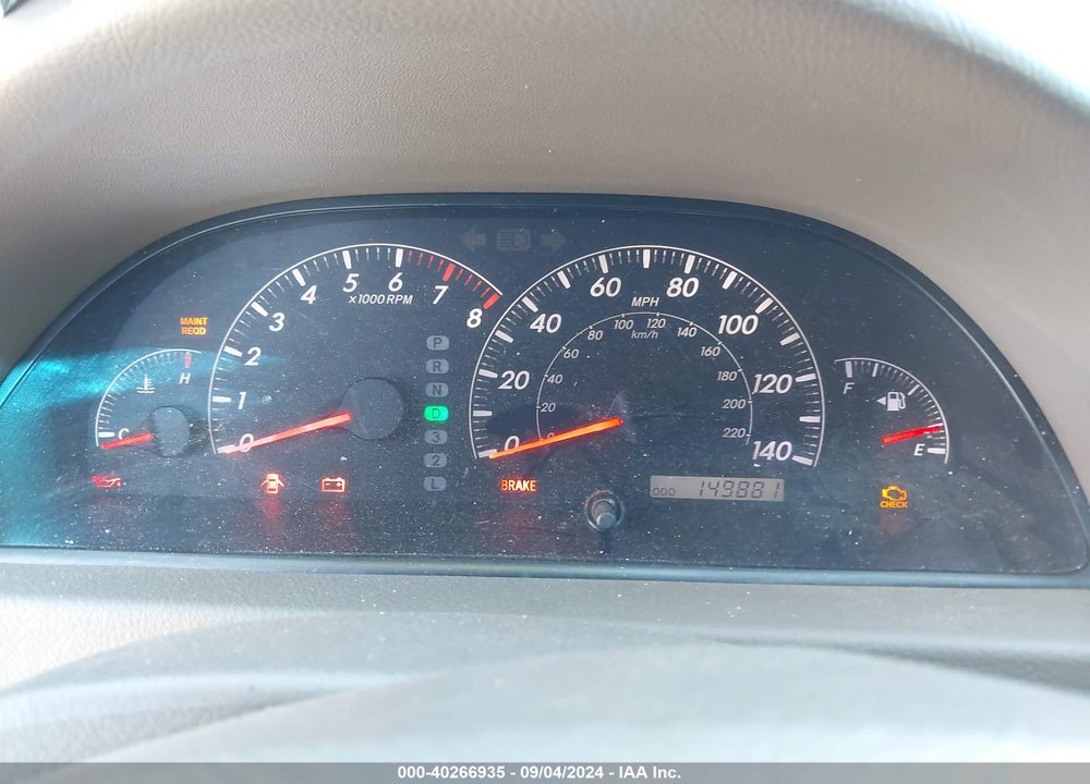 2005 TOYOTA CAMRY LE VIN: 4T1BE32K15U422168