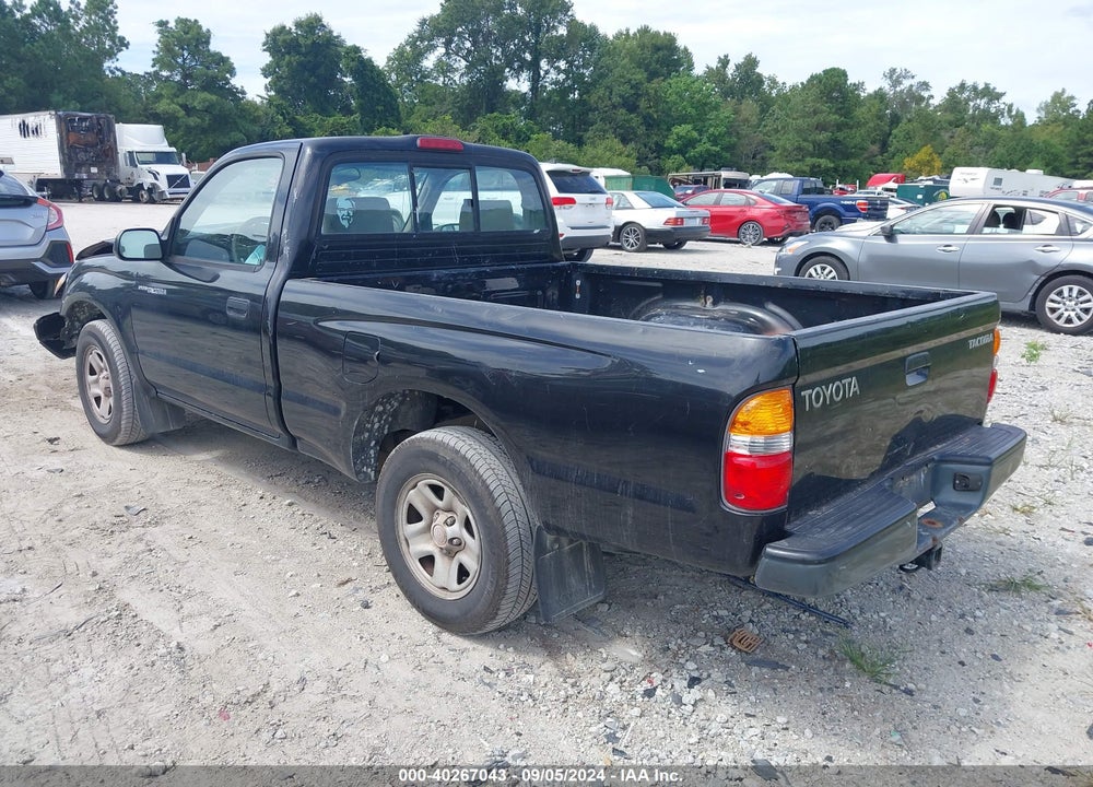 2001 TOYOTA TACOMA BASE (M5) VIN: 5TENL42N01Z830718