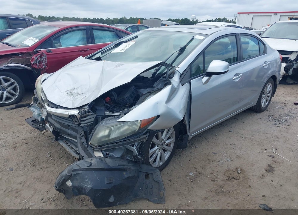 2012 HONDA CIVIC EX-L VIN: 2HGFB2F90CH595410