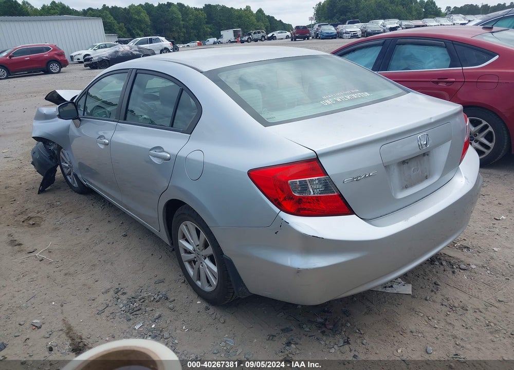 2012 HONDA CIVIC EX-L VIN: 2HGFB2F90CH595410