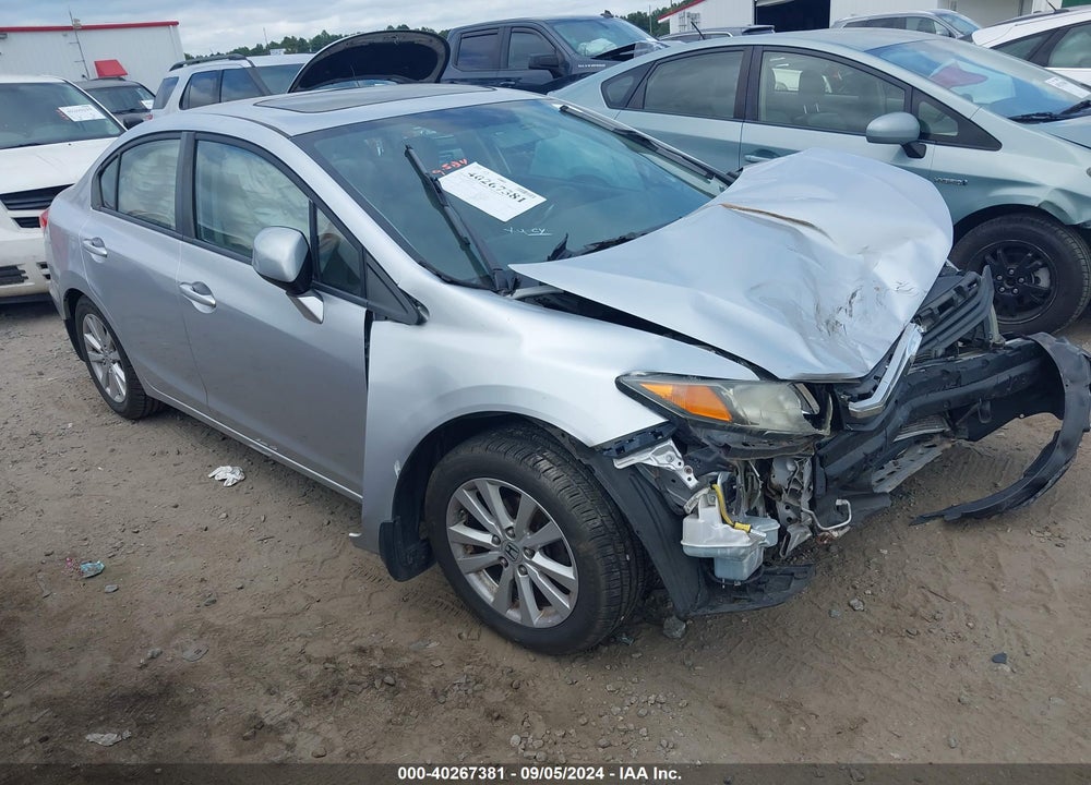 2012 HONDA CIVIC EX-L VIN: 2HGFB2F90CH595410