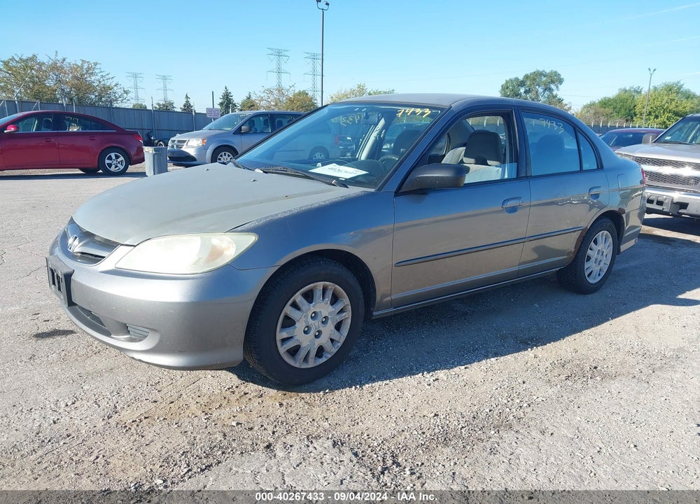 2004 HONDA CIVIC LX VIN: 2HGES16534H522293