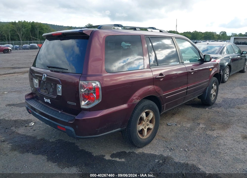 2007 HONDA PILOT EX-L VIN: 2HKYF18687H521576
