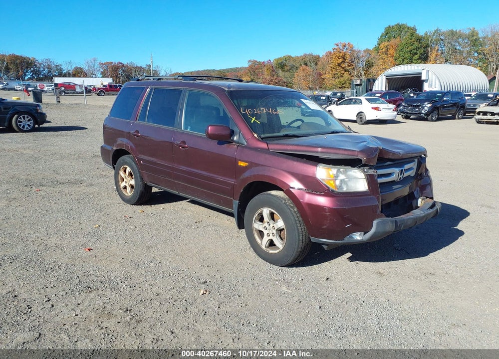 2007 HONDA PILOT EX-L VIN: 2HKYF18687H521576