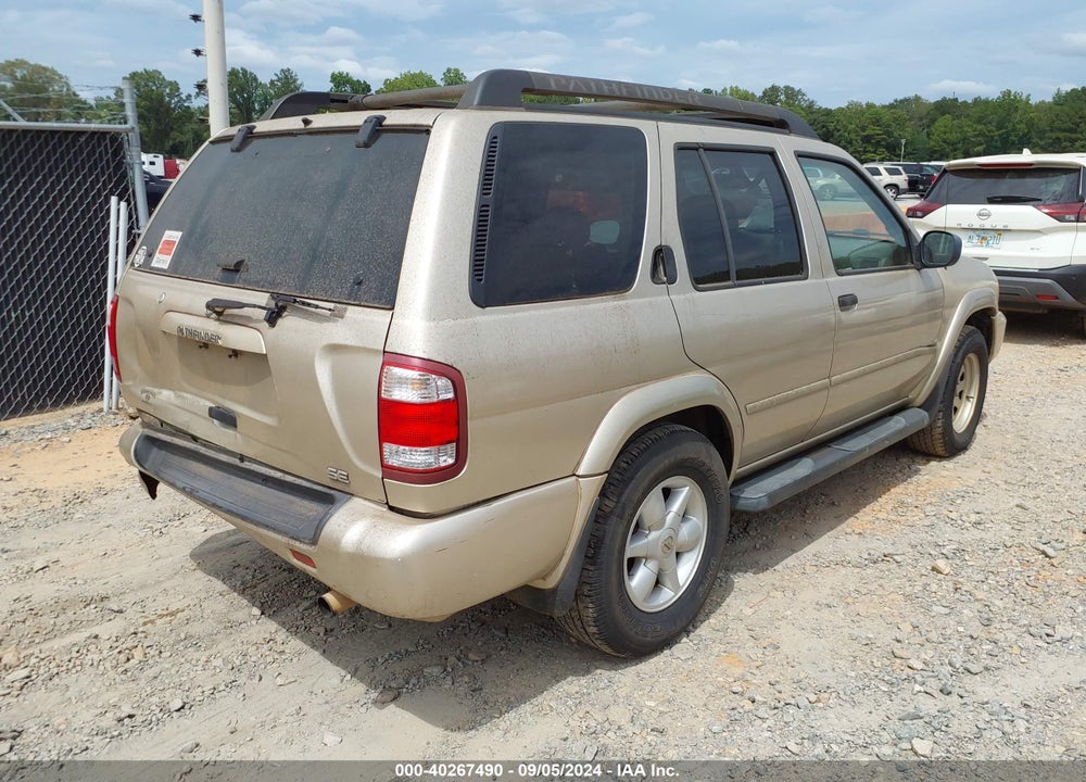 2002 NISSAN PATHFINDER SE VIN: JN8DR09X62W650284