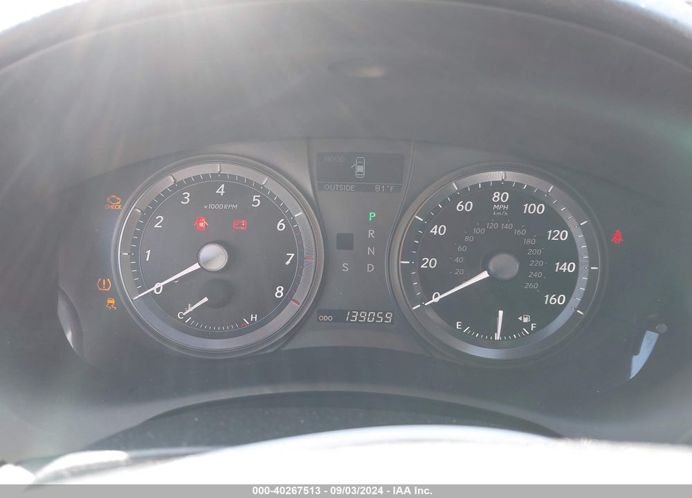 2008 LEXUS ES 350 VIN: JTHBJ46G782217836