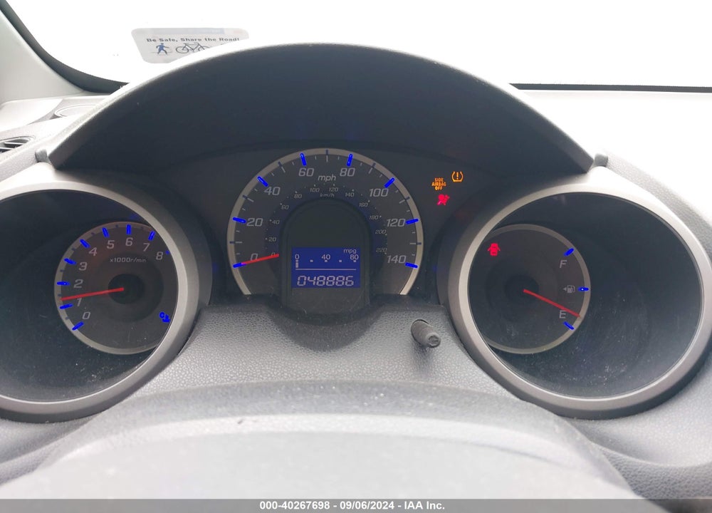 2010 HONDA FIT VIN: JHMGE8G26AS008727