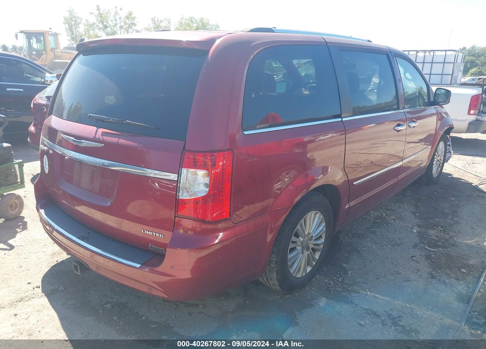 2012 CHRYSLER TOWN & COUNTRY LIMITED VIN: 2C4RC1GGXCR413500