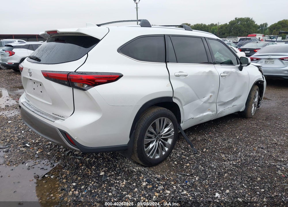 2023 TOYOTA HIGHLANDER PLATINUM VIN: 5TDKDRAH2PS045308