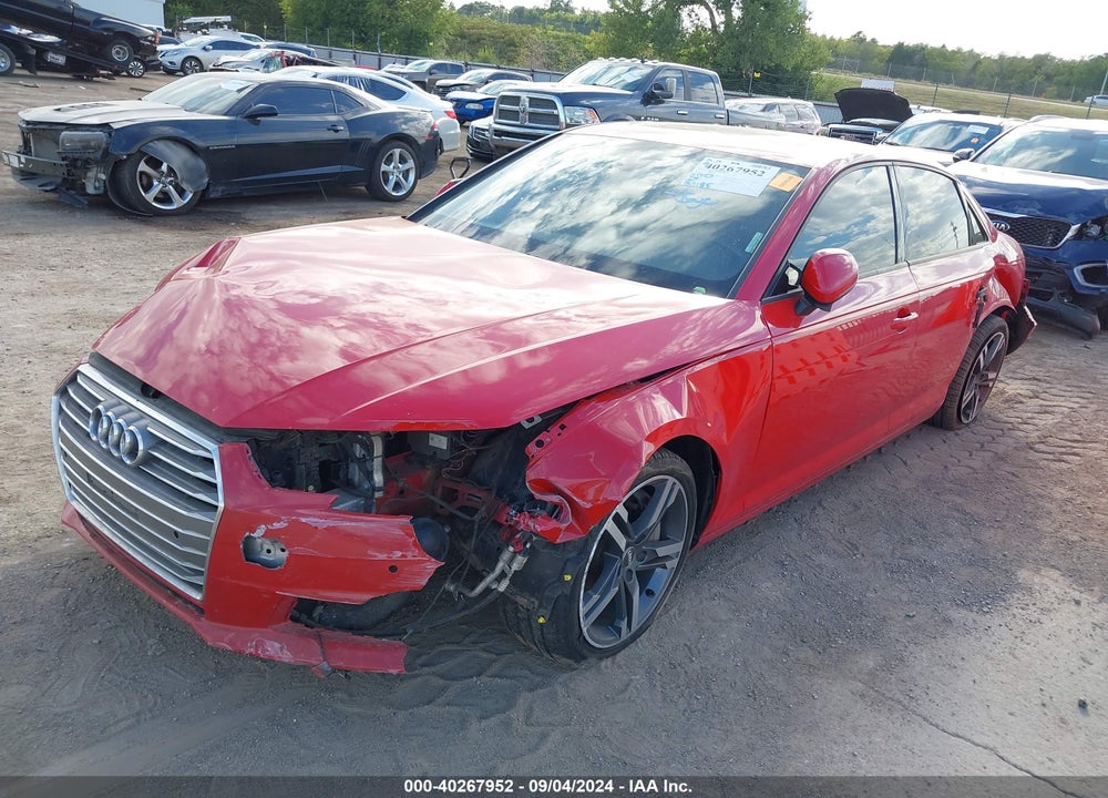 2017 AUDI A4 VIN: WAUGNAF4XHN007775