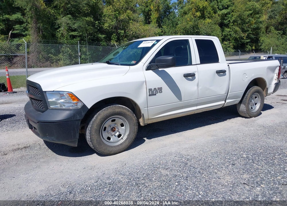 2021 RAM 1500 CLASSIC TRADESMAN QUAD CAB 4X4 6'4 BOX VIN: 1C6RR7FG8MS556617