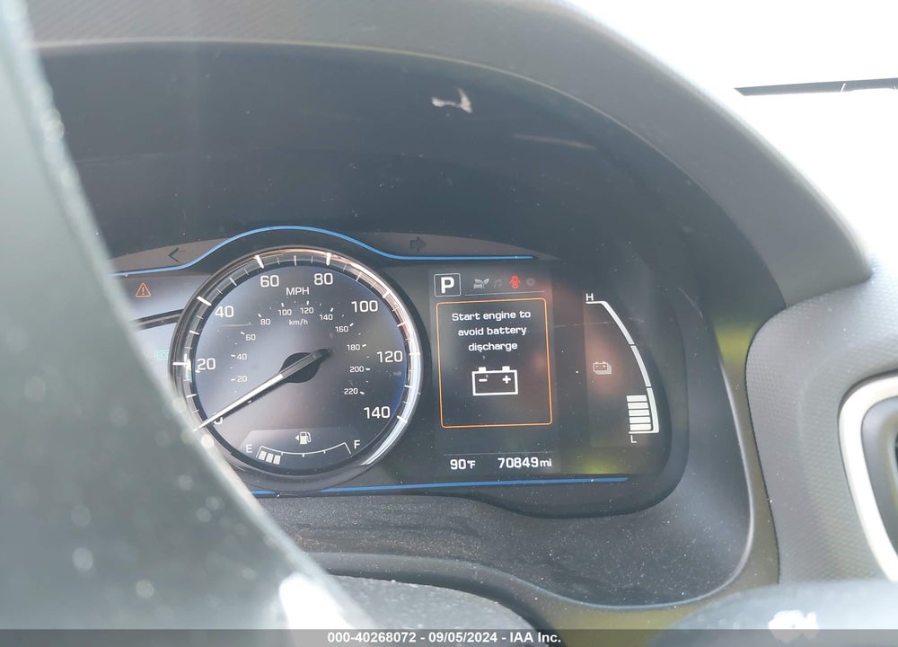 2018 HYUNDAI IONIQ HYBRID BLUE VIN: KMHC65LC7JU091501