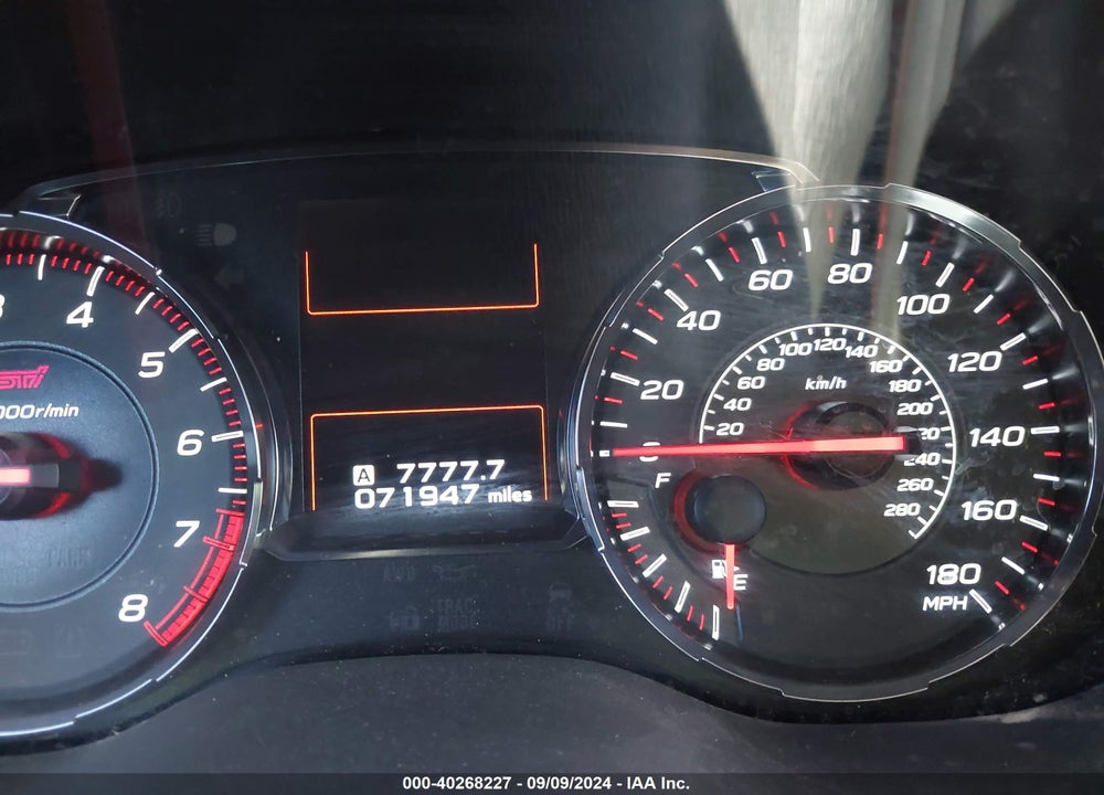 2020 SUBARU WRX STI LIMITED VIN: JF1VA2V69L9803522