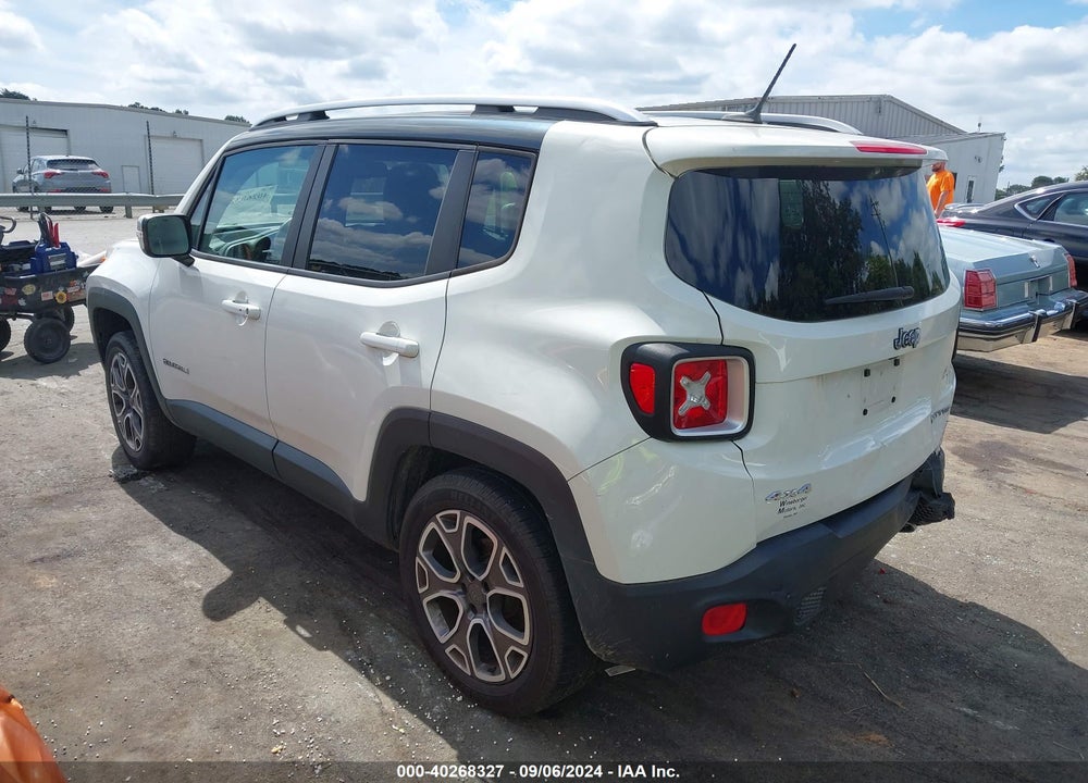2015 JEEP RENEGADE LIMITED VIN: ZACCJBDT1FPB83499