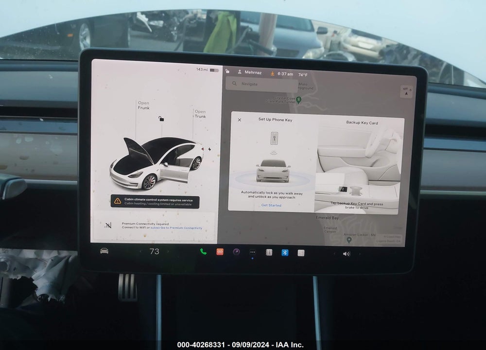2018 TESLA MODEL 3 LONG RANGE/PERFORMANCE VIN: 5YJ3E1EB7JF072718