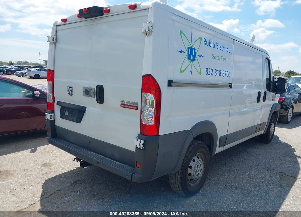 2017 RAM PROMASTER 1500 LOW ROOF 136 WB VIN: 3C6TRVAG4HE532373