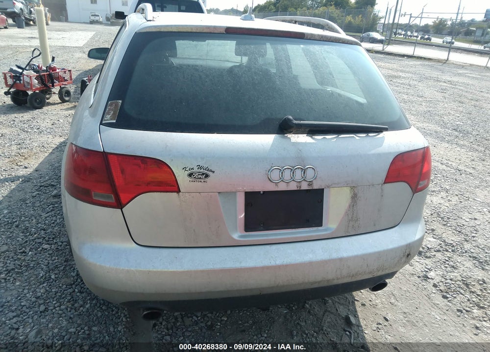 2007 AUDI A4 2.0T AVANT VIN: WAUKF78E27A221309