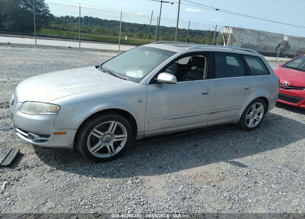 2007 AUDI A4 2.0T AVANT VIN: WAUKF78E27A221309