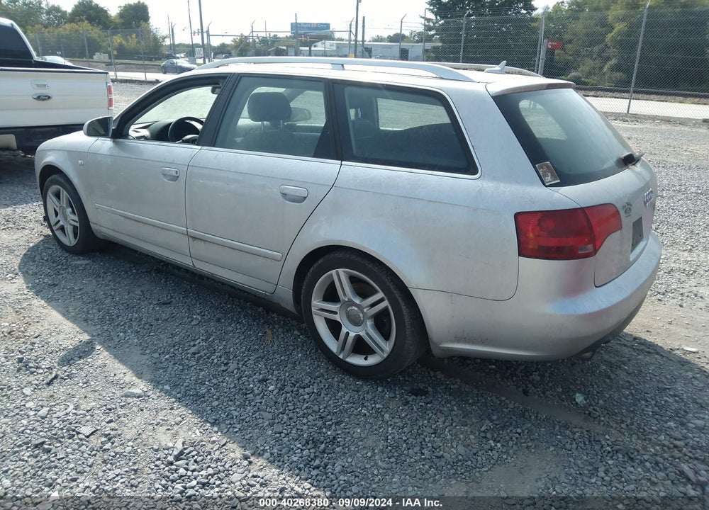 2007 AUDI A4 2.0T AVANT VIN: WAUKF78E27A221309