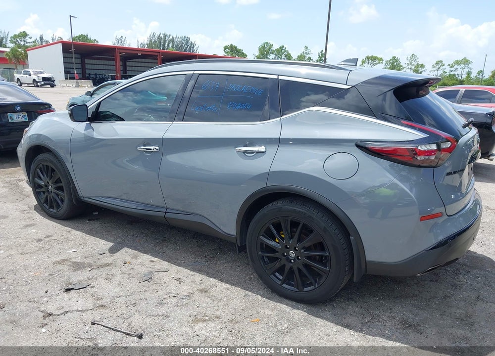 2022 NISSAN MURANO SV FWD VIN: 5N1AZ2BJ8NC124272