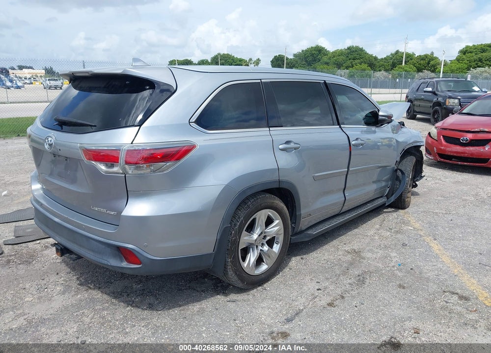 2014 TOYOTA HIGHLANDER LIMITED PLATINUM V6 VIN: 5TDDKRFH8ES067253