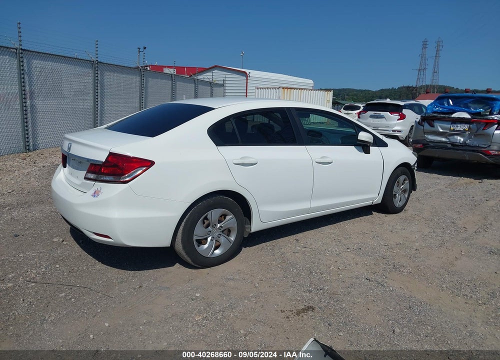 2014 HONDA CIVIC LX VIN: 19XFB2F50EE235242