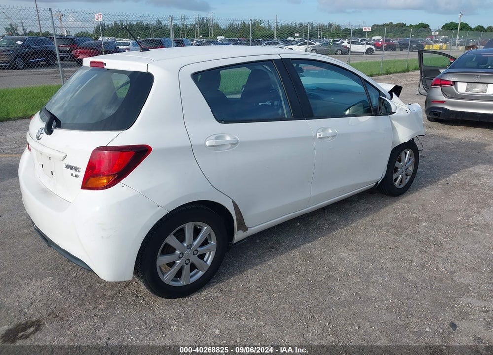 2015 TOYOTA YARIS LE VIN: VNKKTUD37FA052506
