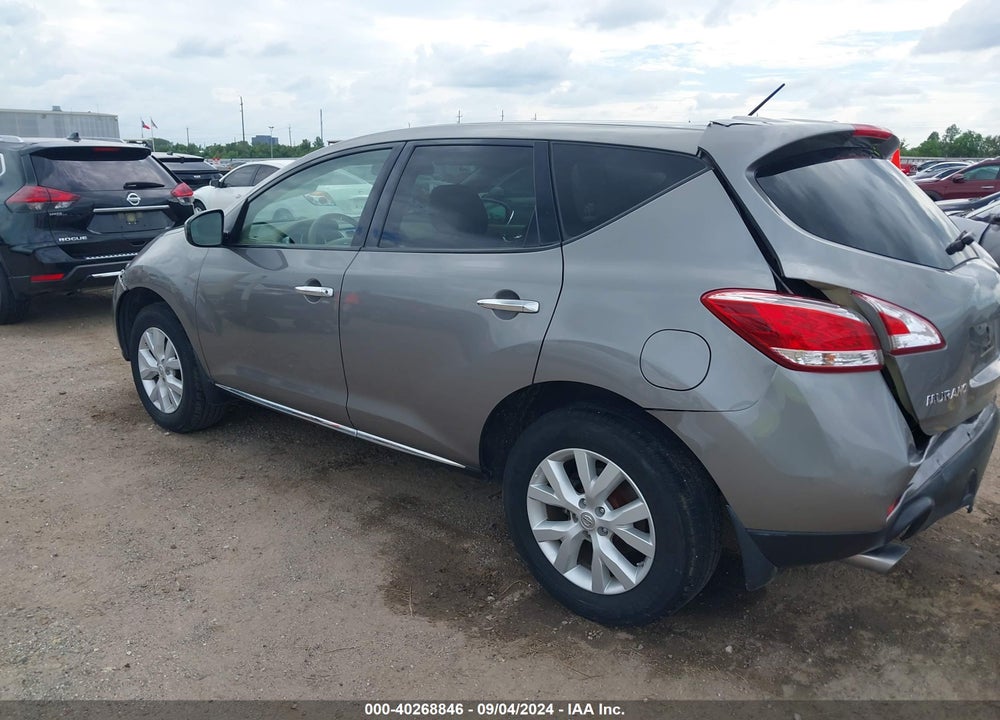 2012 NISSAN MURANO S VIN: JN8AZ1MU6CW103264