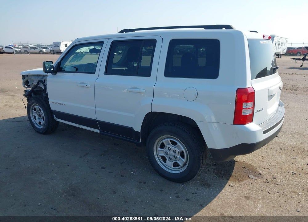 2017 JEEP PATRIOT SPORT 4X4 VIN: 1C4NJRBB6HD106754