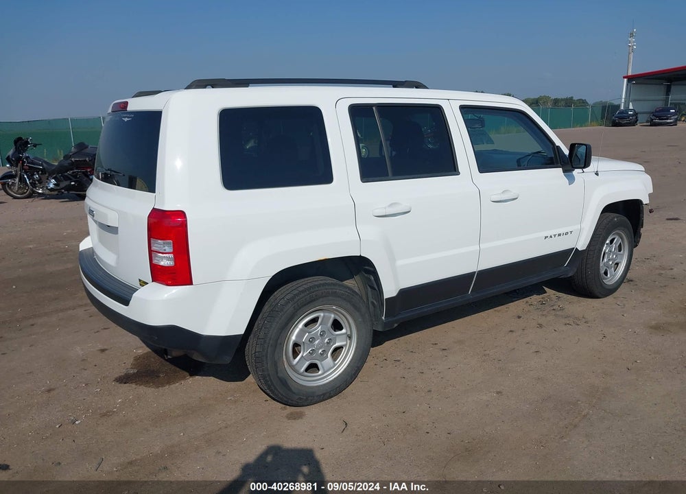 2017 JEEP PATRIOT SPORT 4X4 VIN: 1C4NJRBB6HD106754