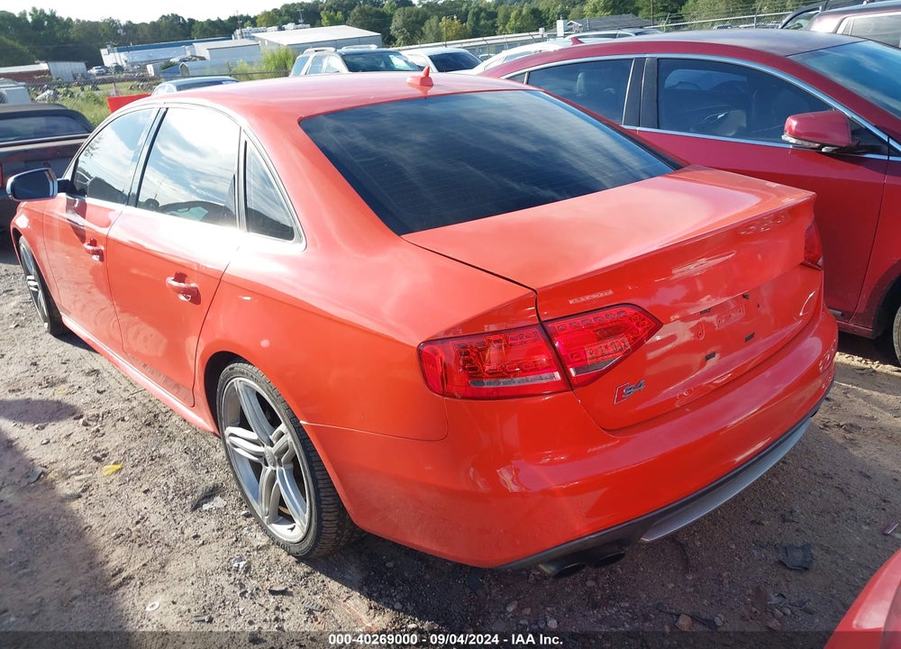 2010 AUDI S4 3.0 PREMIUM PLUS VIN: WAUKGBFL8AA112751