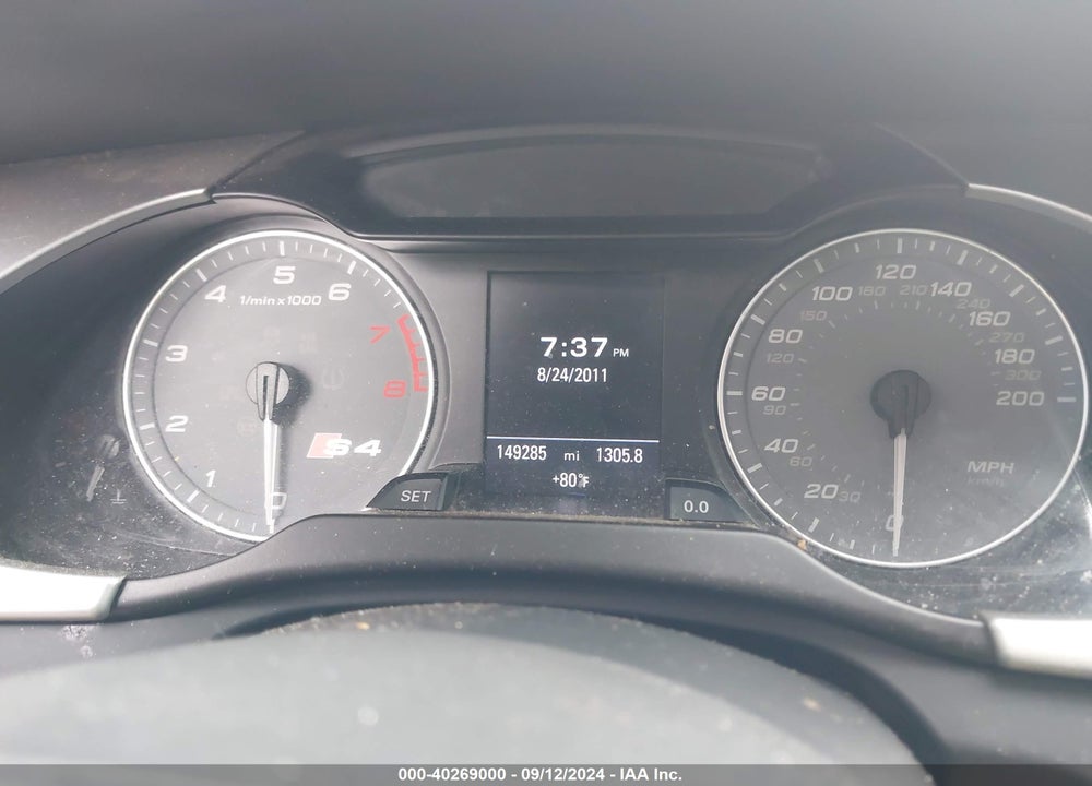 2010 AUDI S4 3.0 PREMIUM PLUS VIN: WAUKGBFL8AA112751