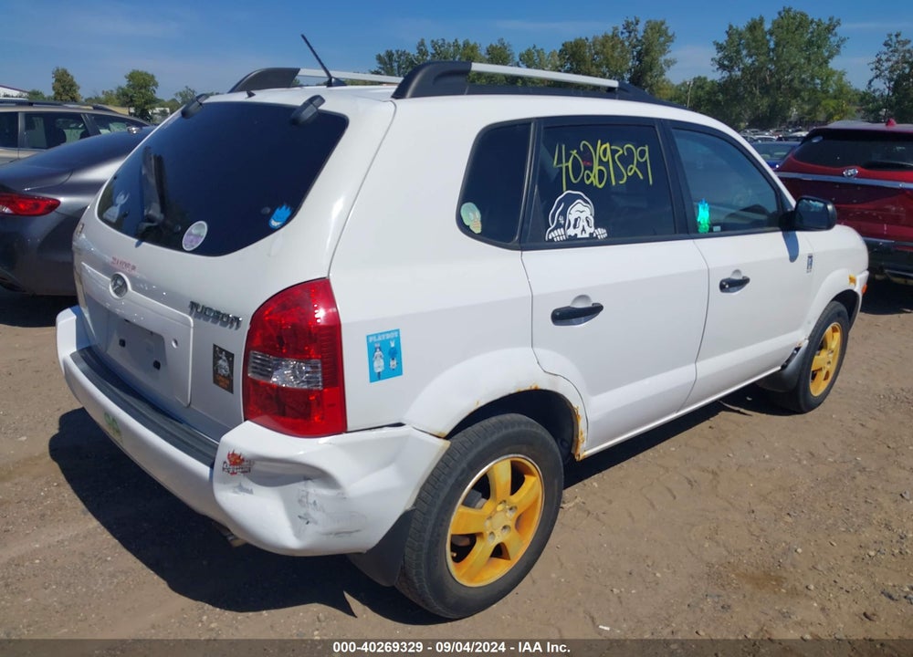 2007 HYUNDAI TUCSON VIN: KM8JM12B37U631823