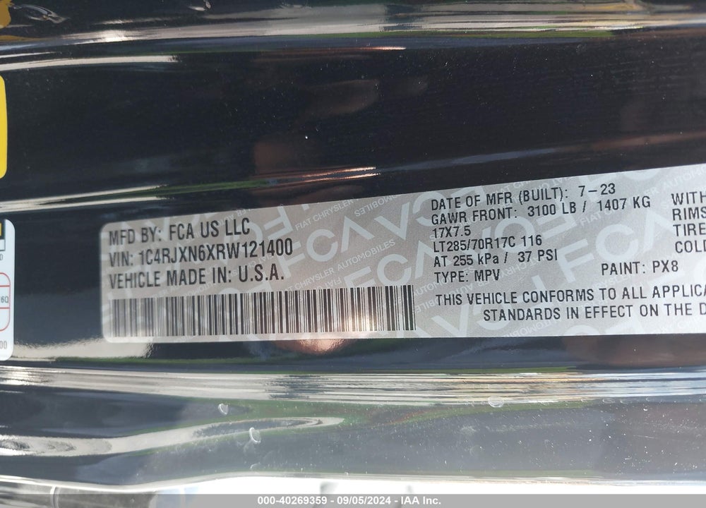 2024 JEEP WRANGLER 4XE WILLYS 4XE VIN: 1C4RJXN6XRW121400