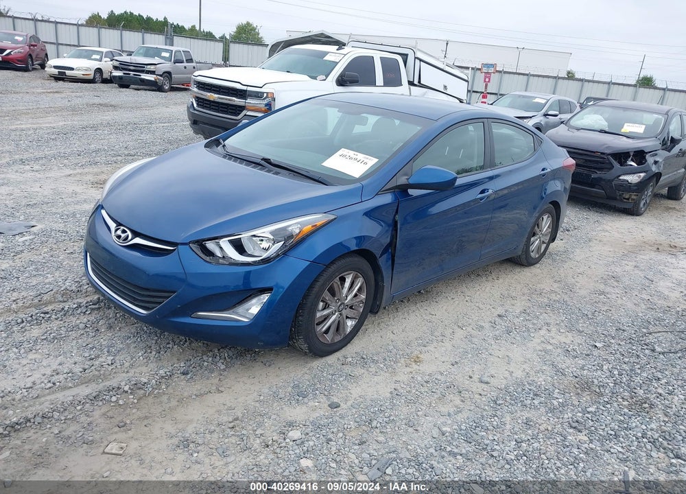 2016 HYUNDAI ELANTRA SE VIN: KMHDH4AE2GU476521