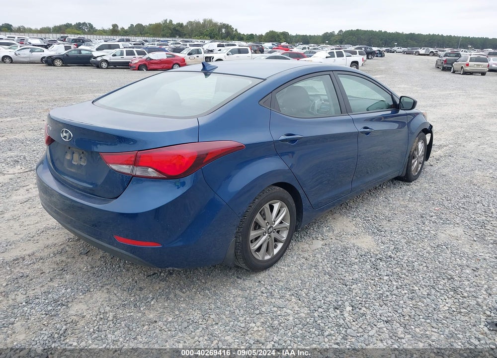 2016 HYUNDAI ELANTRA SE VIN: KMHDH4AE2GU476521