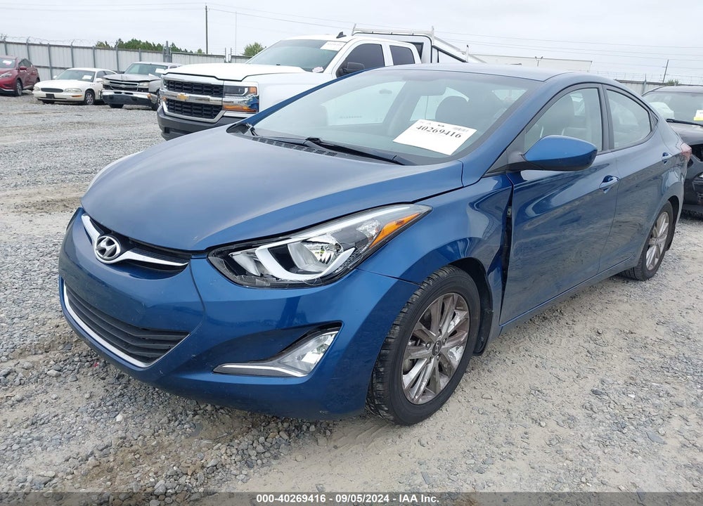 2016 HYUNDAI ELANTRA SE VIN: KMHDH4AE2GU476521