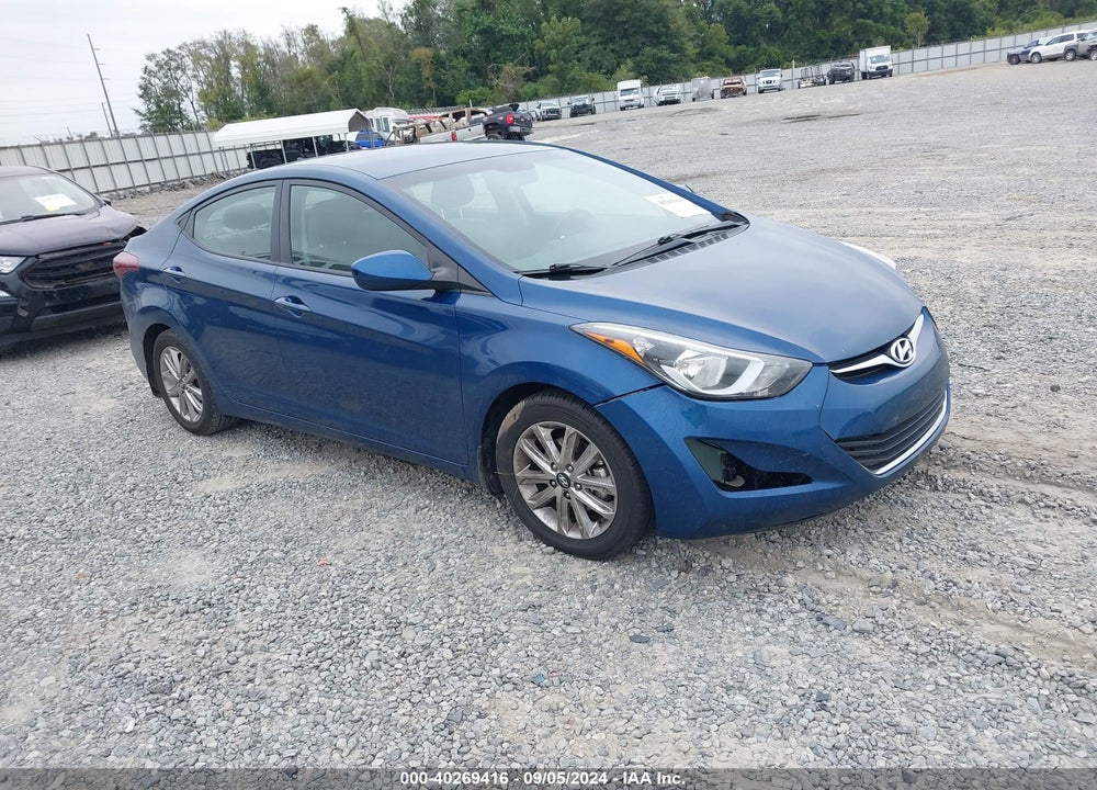 2016 HYUNDAI ELANTRA SE VIN: KMHDH4AE2GU476521