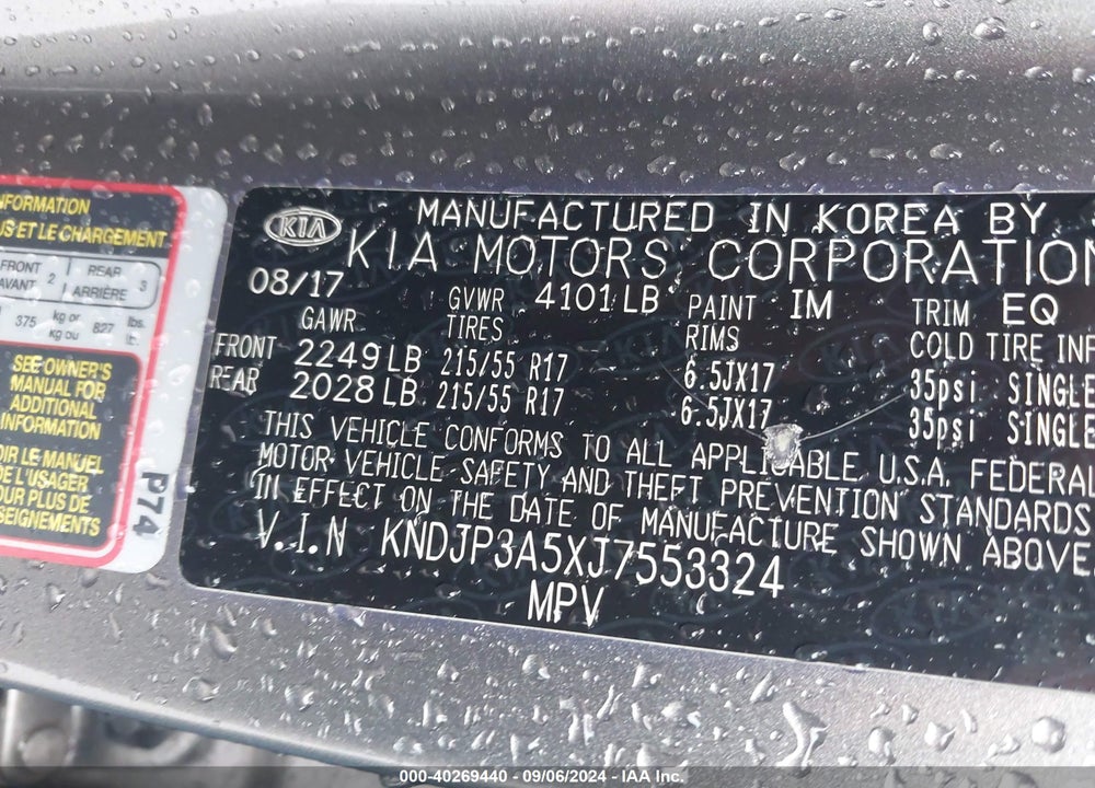 2018 KIA SOUL VIN: KNDJP3A5XJ7553324