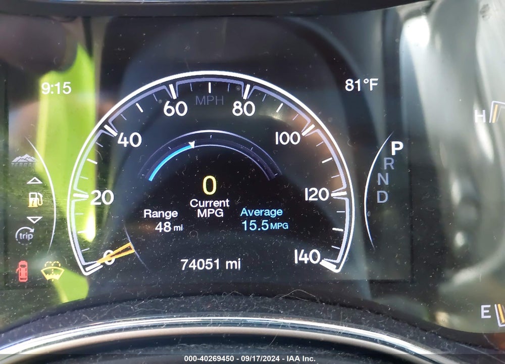 2017 JEEP GRAND CHEROKEE OVERLAND 4X4 VIN: 1C4RJFCG3HC803721