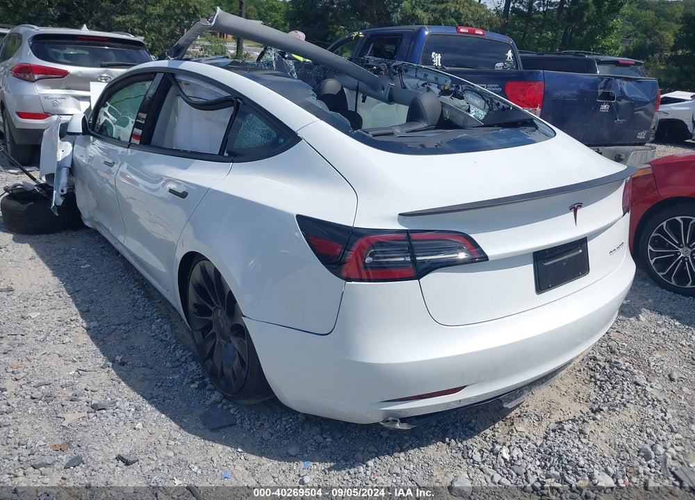 2023 TESLA MODEL 3 PERFORMANCE DUAL MOTOR ALL-WHEEL DRIVE VIN: 5YJ3E1EC5PF660263