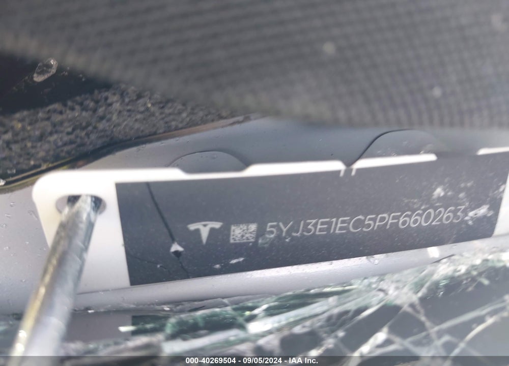 2023 TESLA MODEL 3 PERFORMANCE DUAL MOTOR ALL-WHEEL DRIVE VIN: 5YJ3E1EC5PF660263