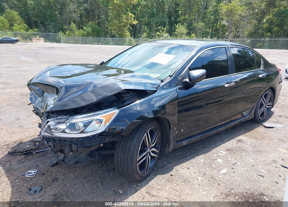 2017 HONDA ACCORD SPORT SE VIN: 1HGCR2F12HA296502