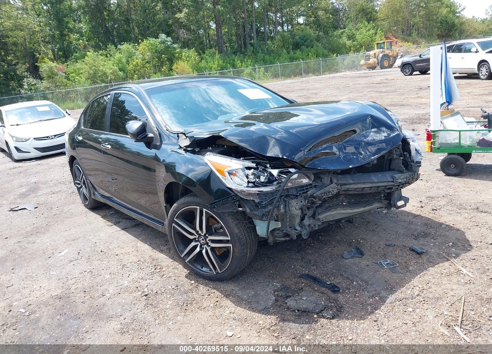2017 HONDA ACCORD SPORT SE VIN: 1HGCR2F12HA296502