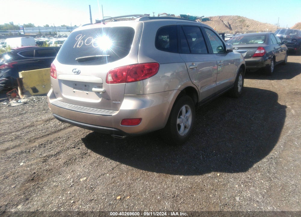 2007 HYUNDAI SANTA FE GLS VIN: 5NMSG73D27H033054