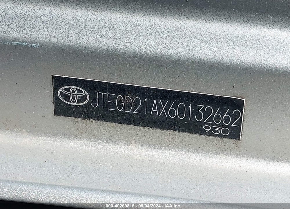 2006 TOYOTA HIGHLANDER VIN: JTEGD21AX60132662