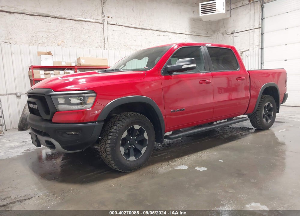 2019 RAM 1500 REBEL 4X4 5'7 BOX VIN: 1C6SRFLT7KN680922